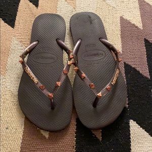 Havaianas Slim Hardware Aubergine/Aubergine